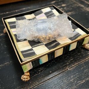 Mackenzie-Childs courtly check cocktail napkin holder